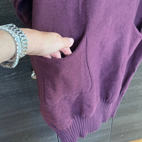 Merlot Sweater Dress Viscose Large/XL - Picture 3 of 9